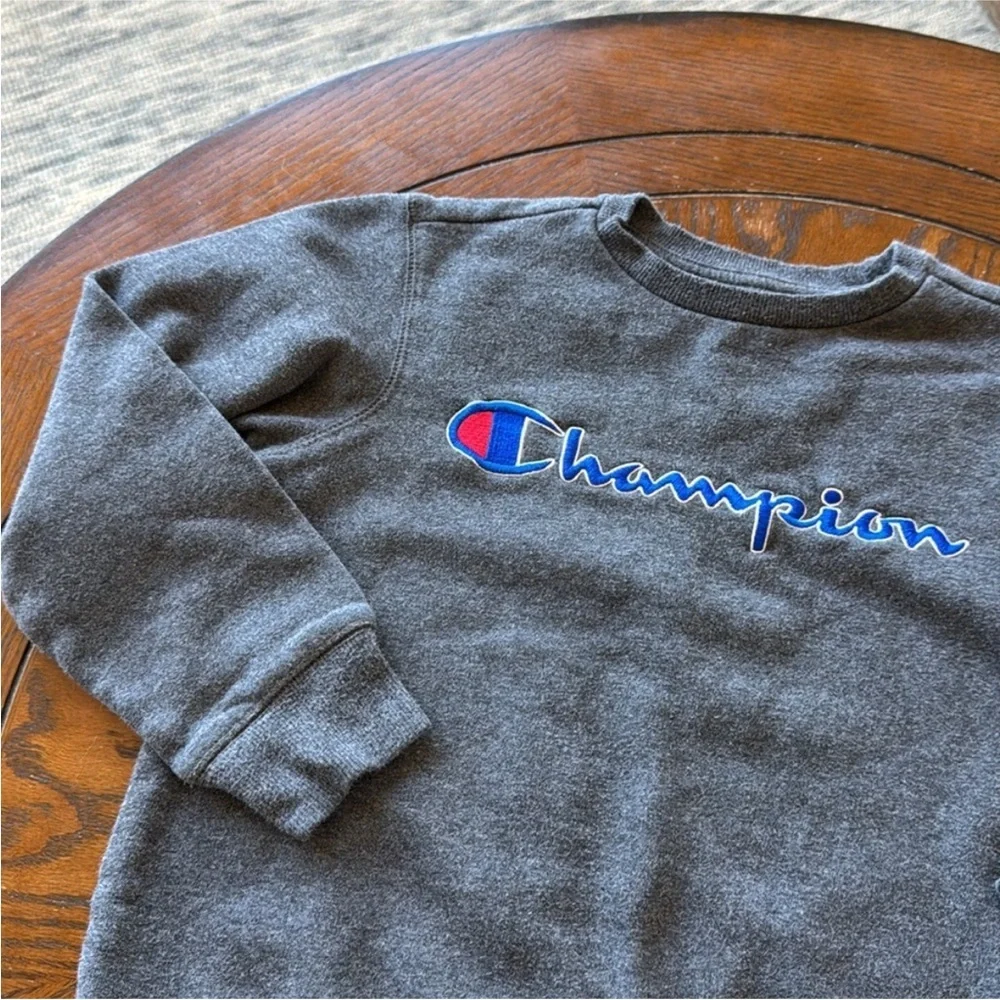 Champion Heather Gray Crew Neck Sweatshirt